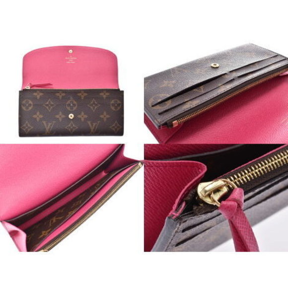 Louis Vuitton Monogram Portefeuille Emily Hot Pink Long Wallet - Picture 8 of 12